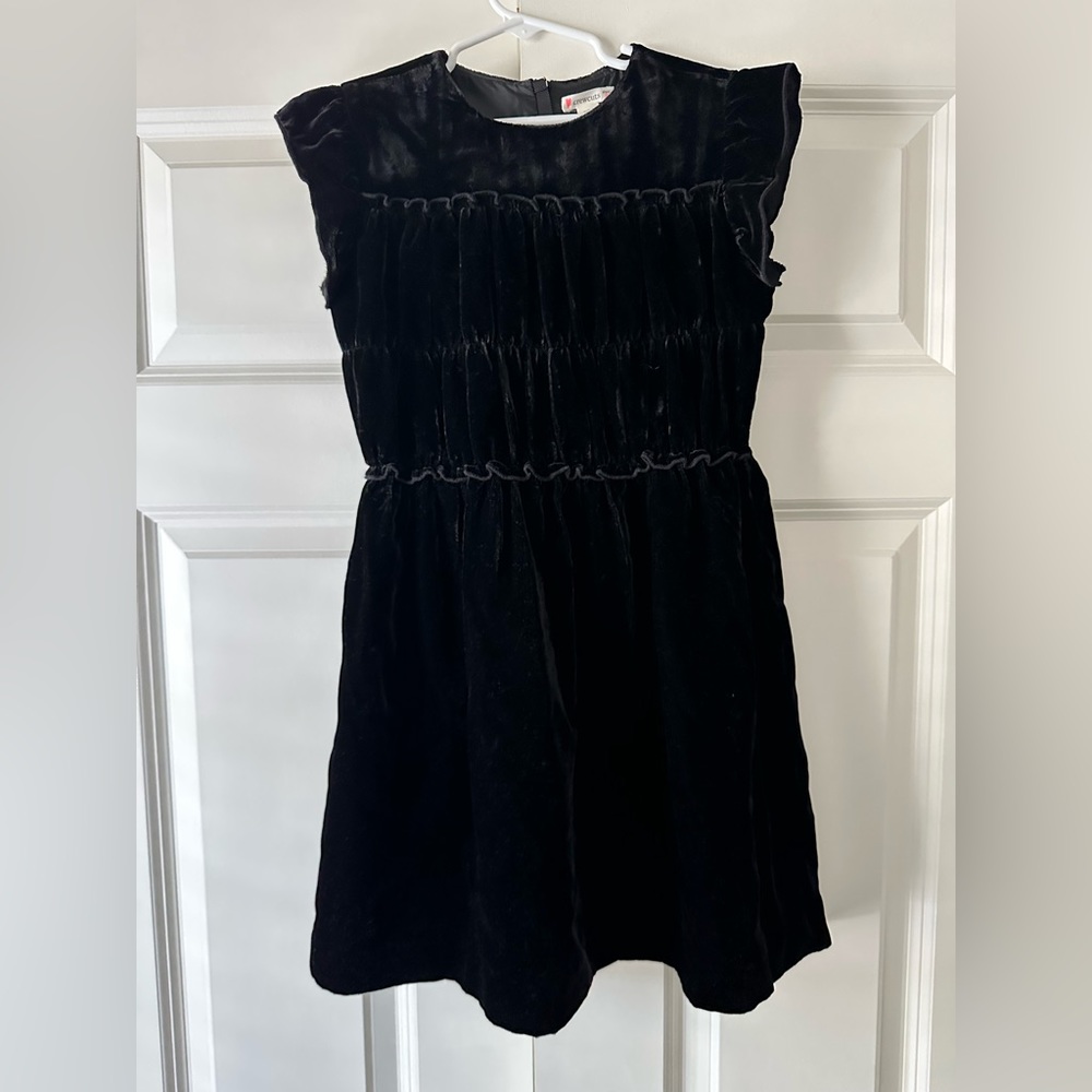 J. Crew Crewcuts Black Velvet Dress NWT Sz 8